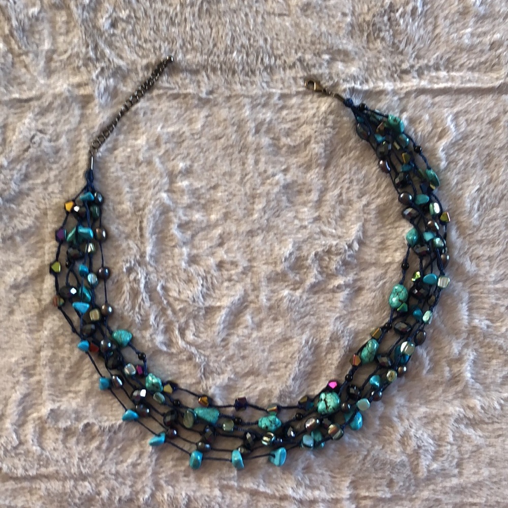 💖 Park Lane Genuine Turquoise Necklace & Earrings Set - Picture 4 of 6